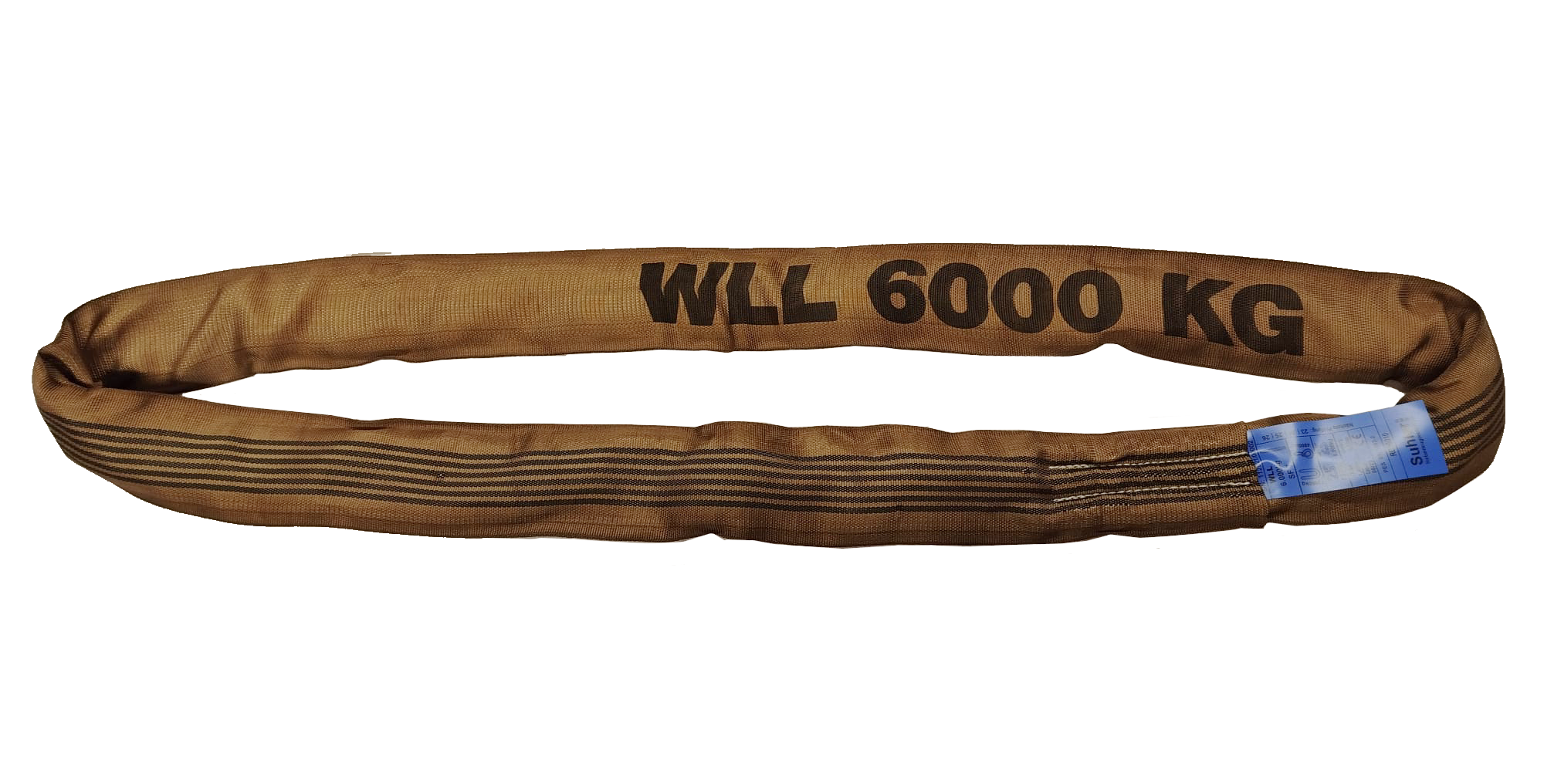 Rundschlinge Hebeschlupf 6000kg 6t Doppelmantel braun